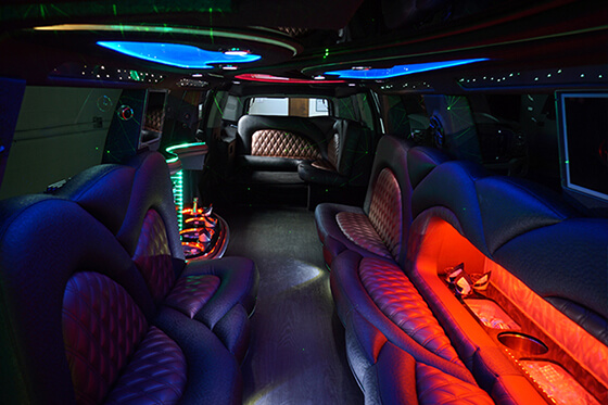 wrapped-around seating